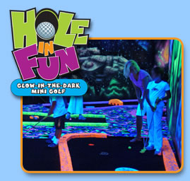 Hole in Fun Glow-in-the-Dark Mini Golf Hole in Fun Glow-in-the-Dark Mini Golf
