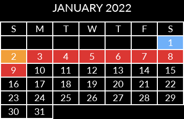 January Calendar