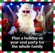 Plan a holiday or year-end party for the whole family