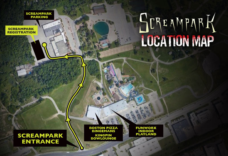 Screampark map